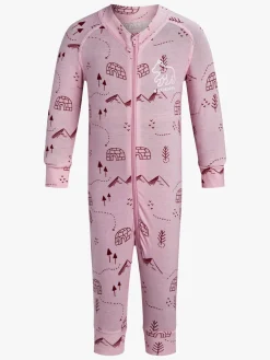 Nordbjørn Moritz Termoundertøj Heldragt Bamboo, Pink Iceberg