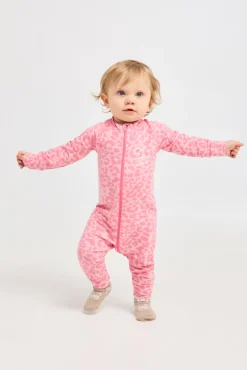 Nordbjørn Moritz Termoundertøj Heldragt Bamboo, Leo Pink