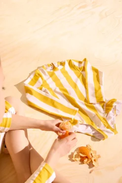 Nordbjörn Sandsjön UV-Badedragt, Yellow Stripe