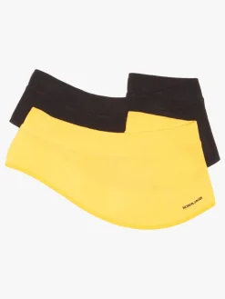 Nordbjørn Sarek Halsedisse Fleece 2-pak, Black/Banana