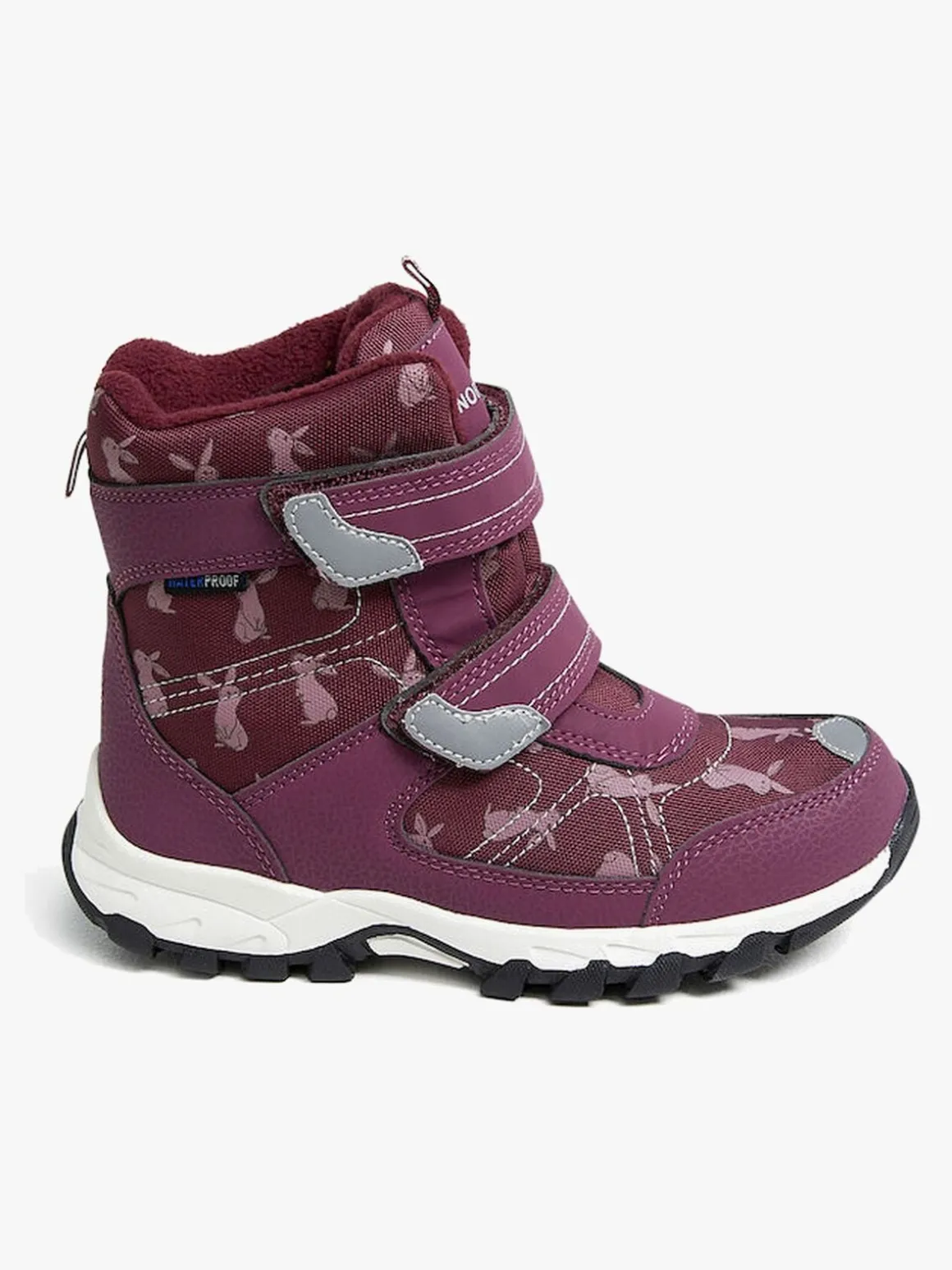 Nordbjörn Snowfall Vinterstøvler, Fuschia Rabbit