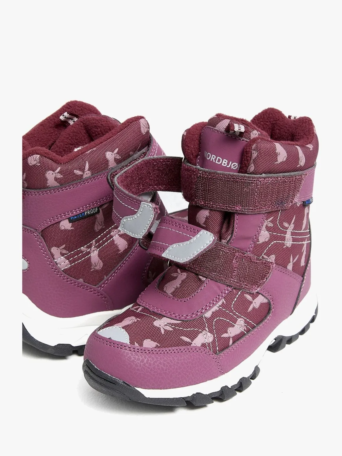 Nordbjörn Snowfall Vinterstøvler, Fuschia Rabbit