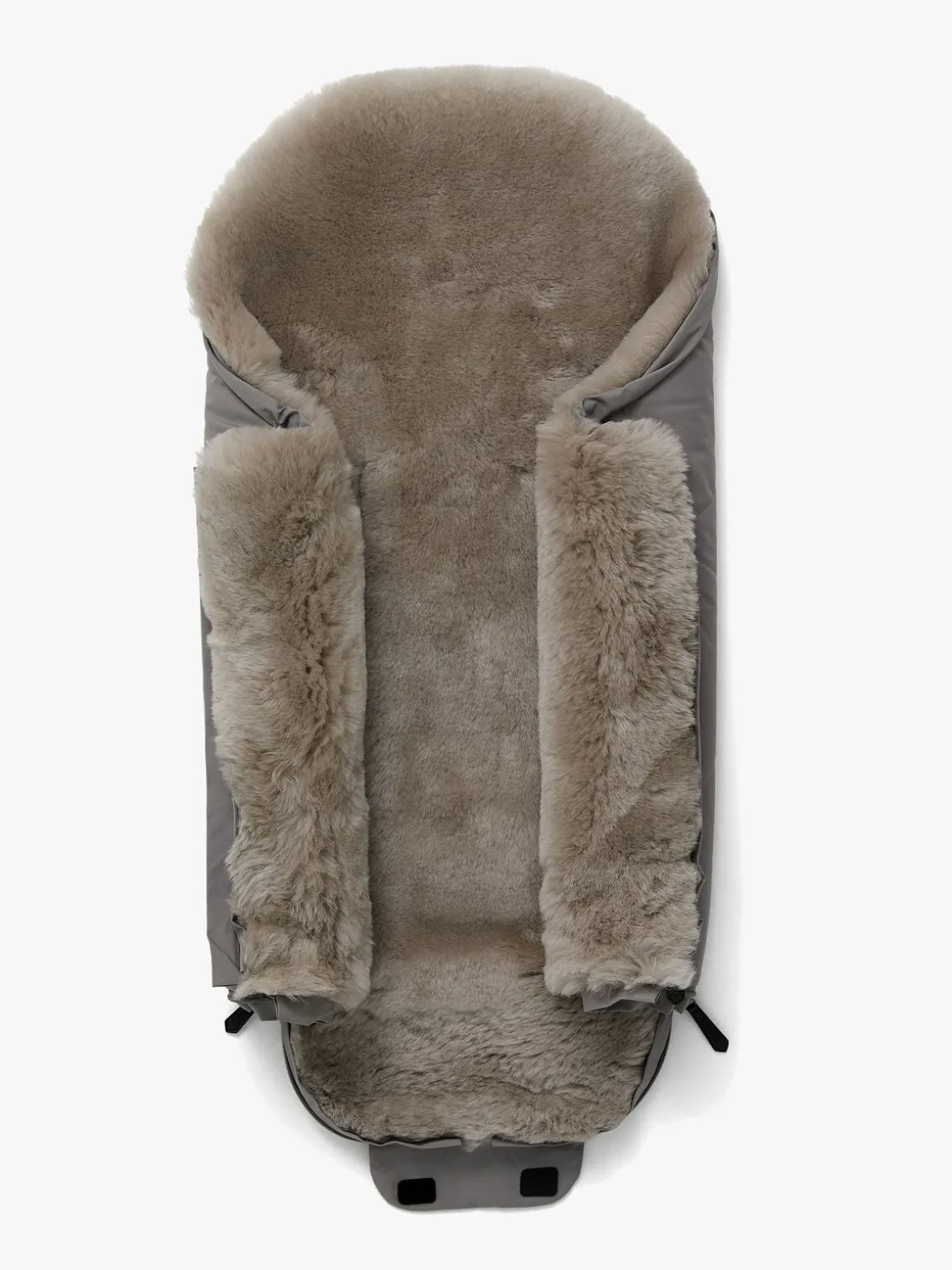 Nordlys Fenya Mini Lammeskindskørepose, Greige