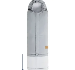 Nordlys Freja Dunkørepose inkl. Forlængelse, Grey Mélange