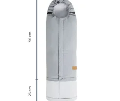 Nordlys Freja Dunkørepose inkl. Forlængelse, Grey Mélange