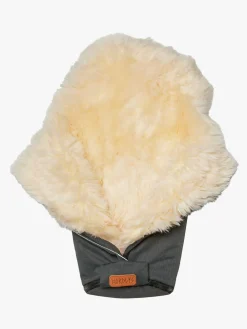 Nordlys Idun Mini Lammeskindskørepose, Grey/Natural