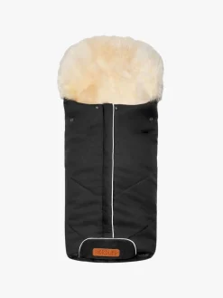 Nordlys Saga Lammeskindskørepose, Sort/Natur