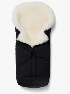 Nordlys Thyra Lammeskindskørepose, Sort/Hvid