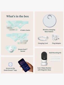 Owlet Dream Sock Babyalarm inkl. Owlet Cam 2, Dusty Rose