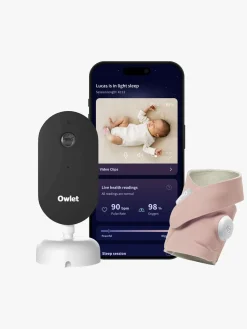 Owlet DreamSight Duo Babyalarm, Dusty Rose