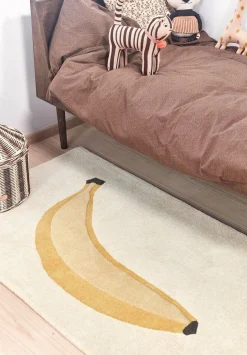 OYOY Banana Tuftet Gulvtæppe 80x140, Gult