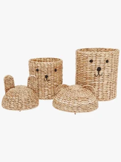 OYOY Bear & Rabbit Opbevaringskurv 2-pak, Nature