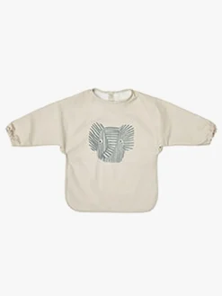 OYOY Erik Elefant  Langærmet Hagesmæk, Beige