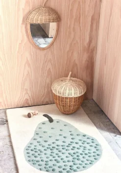 OYOY Pear Tuftet Gulvtæppe 75x120, Grøn