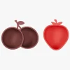 OYOY Yummy Strawberry & Cherry Skål, Cherry Red/Nutmeg