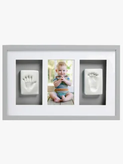 Pearhead Babyprints Deluxe Ramme Trippel, Grå