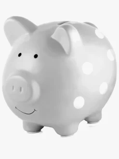 Pearhead Sparegris Medium, Polka Dot Gray