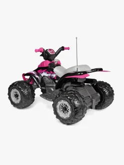 PegPérego Corral T-Rex Firehjulet ATV 330W, Lyserød/Sort