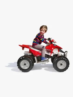 PegPérego Polaris Outlaw Firehjulet ATV 330W, Rød/Hvid