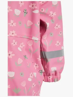 Petite Chérie Atelier Ally Foret Regndragt, Flowers Satchet Pink