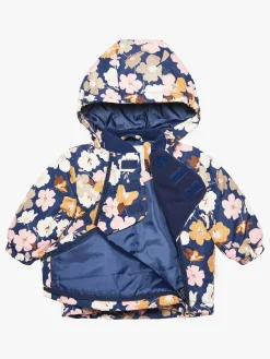 Petite Chérie Atelier Lola Jakke, Navy Big Flower