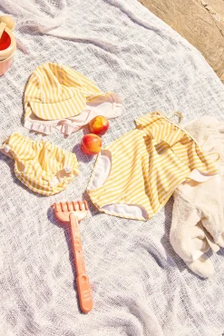 Petite Chérie Atelier Nathalie UV-Badedragt, Yellow Stripe