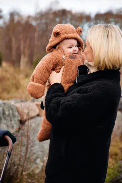 Petite Chérie Blanche Kørepose 2-in-1 Teddy, Mocha Mousse
