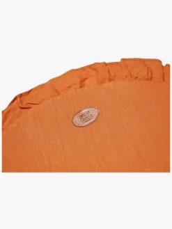Petite Chérie Legetæppe Flæser Ø80, Rust (100% Linen)