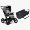 Petite Chérie Solide+ Klapvogn inkl. Babylift, Black/Grey Melange