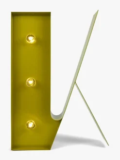 Petite Déco Bogstavlampe K, Guld