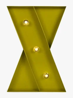 Petite Déco Bogstavlampe X, Guld