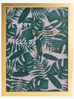 Petite Déco Bogstavstavle Garden, Lyserød