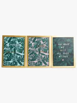 Petite Déco Bogstavstavle Garden, Lyserød