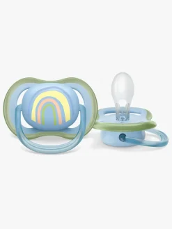 Philips Avent Ultra Air Deco Sut 2-Pak 0-6m, Grøn/Blå