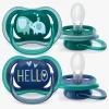 Philips Avent Ultra Air Deco Sut 2-Pak 18+m, Grøn/Blå