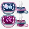 Philips Avent Ultra Air Deco Sut 2-Pak 18+m, Lyserød/Pink