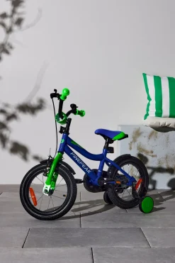 Pinepeak Cykel 14 tommer, Grøn/Blå