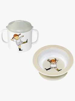 Pippi Langstrømpe Cirkus Spisesæt, Beige