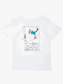 Pippi Langstrømpe  Modig T-shirt, Hvid