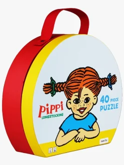 Pippi Langstrømpe Puslespil med Taske 40 Brikker