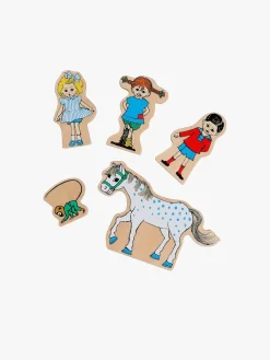 Pippi Langstrømpe Træfigurer 5-pak
