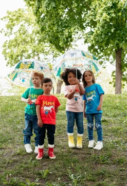 Pippi Langstrømpe T-shirt, Blå