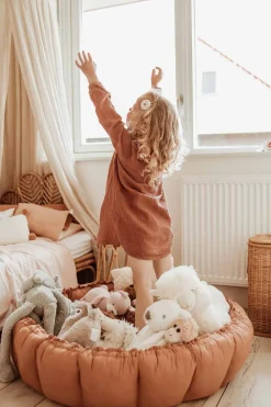 Play&Go Organic Bloom Legetæppe, Tawny Brown