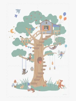 Play&Go Puslespilsmåtte Træhytte 6 Dele