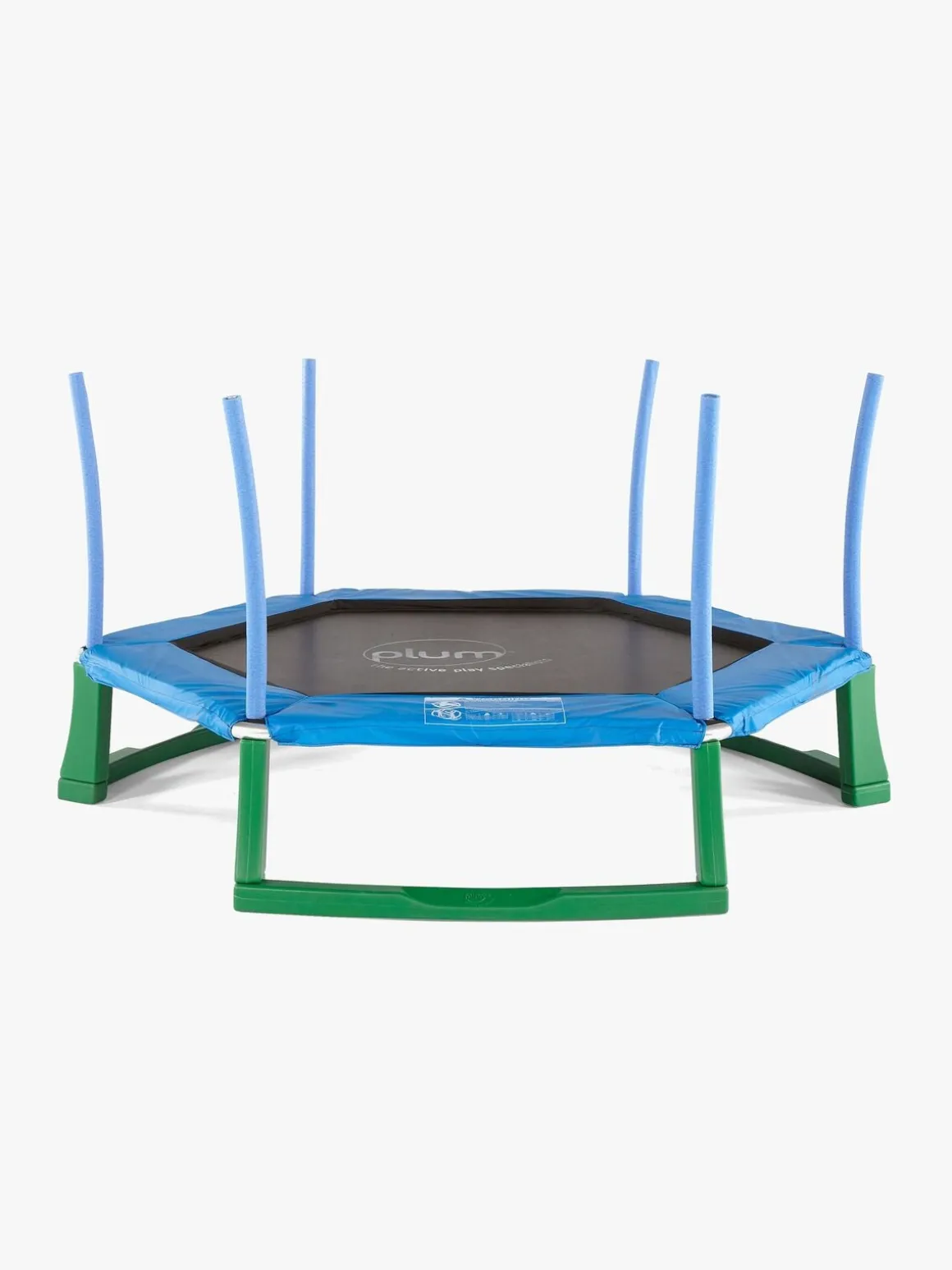 Plum Junior Jumper Trampolin inkl. Beskyttelsesnet 220 cm, Blå/Grøn