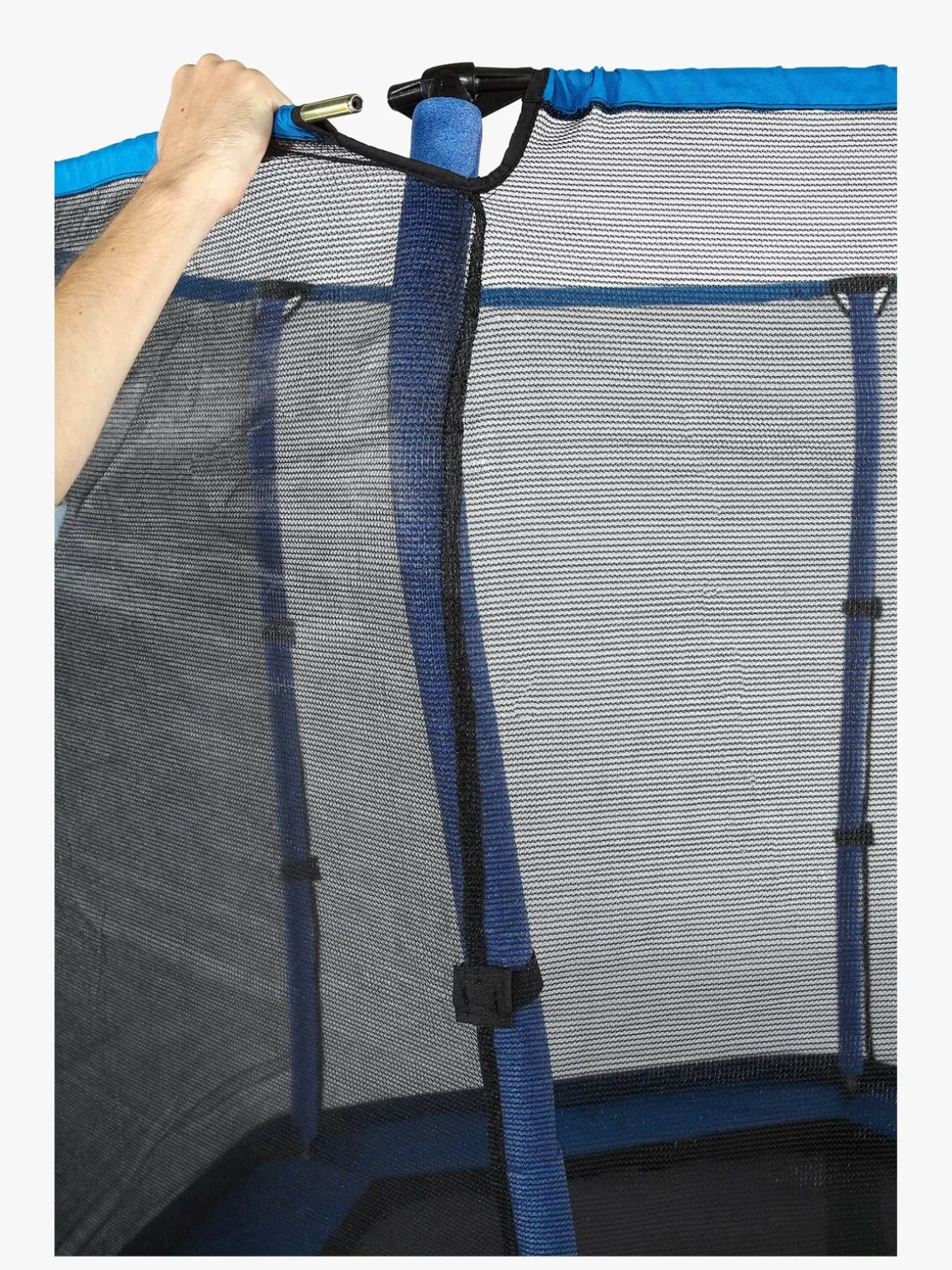 Plum Junior Jumper Trampolin inkl. Beskyttelsesnet 220 cm, Blå/Grøn