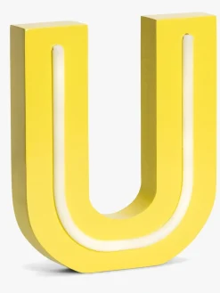 POPP Bogstavslampe U, Gul