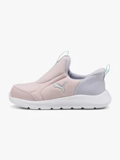 Puma Fun Racer 2 Slip On Infant Sneakers, Mauve Mist/Sea Glass/Lilac Crush