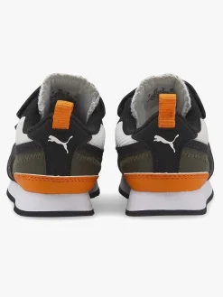 Puma R78 V Inf Sneakers, Puma White/Puma Black/Vibrant Orange