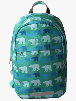 Pure Norway Rygsæk Isbjørn, Skolestartssæt, Grøn